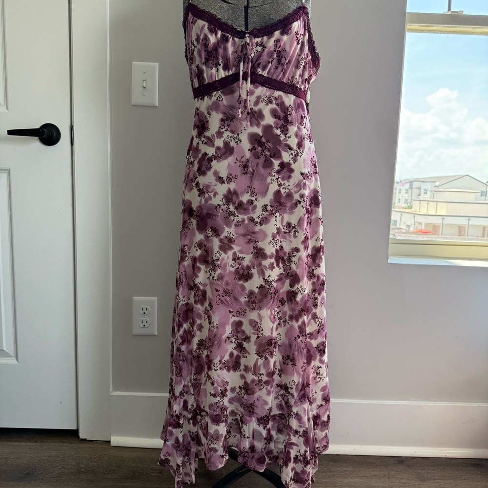 Planet Heart Floral Mesh Midi Dress – XL